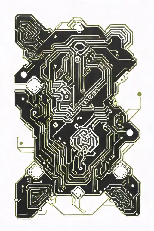Viking Wire Processor Chip Cyberpunk