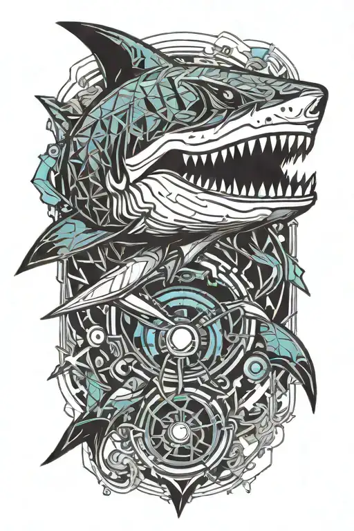 Shark With Mouth Wide Open