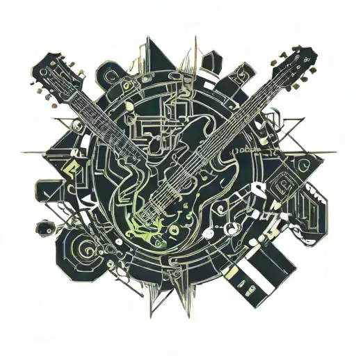 Guitar With A Blueprint Feel