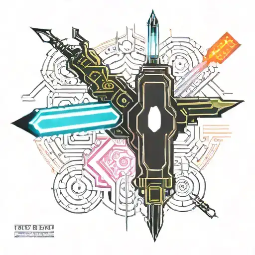 Cyber Sword With Gas Torch