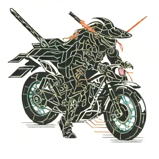 Japanese Samurai Standing