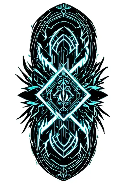 Viking Tribal Ygdrasill Tattoo Design