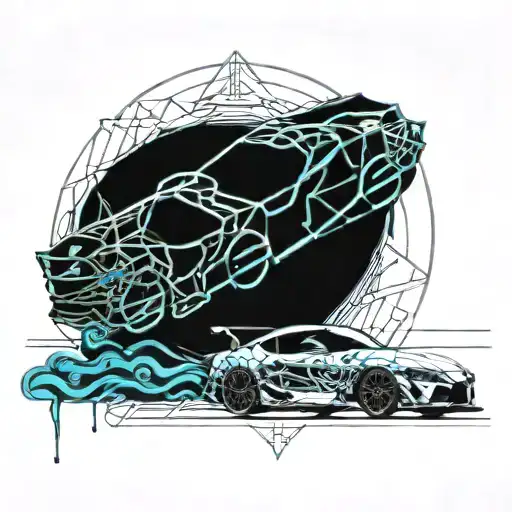 Toyota Supra Driving Next To The Sea Like And Aquarius