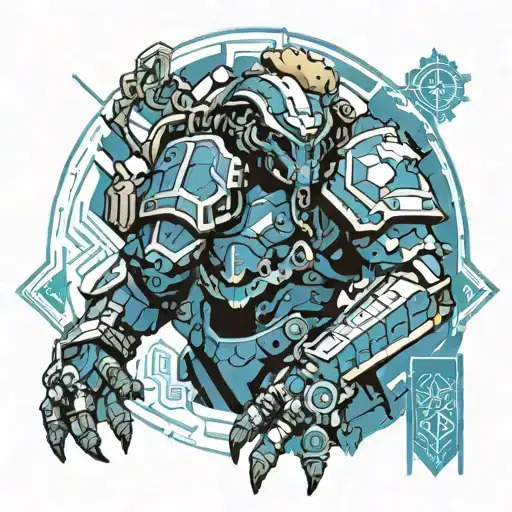 Warhammer 40K Universe Honey Badger Ultramarine Suit Adeptus Mehanicus