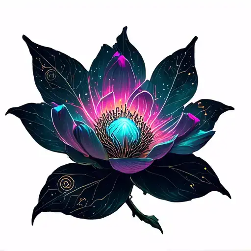 Magnolia Flower In Space