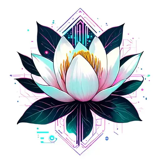 Magnolia Flower In Space