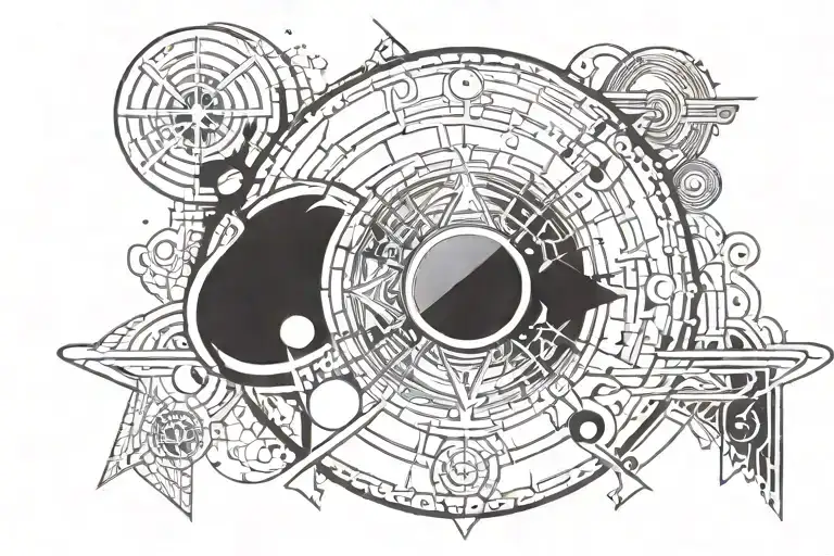 Witchy Symbols With Moons