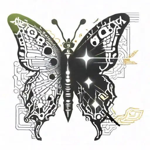 Butterfly With Dagger