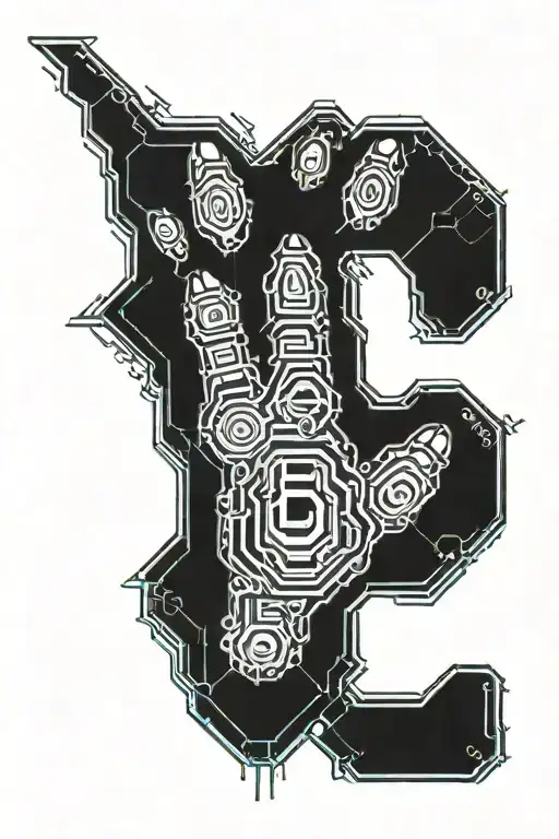 Dog Paw With Letter B