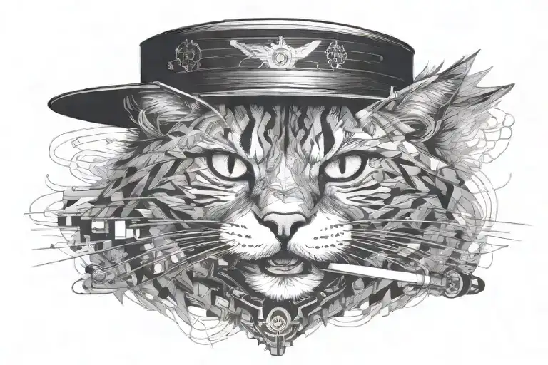 Short Hair Cat Bob Marley