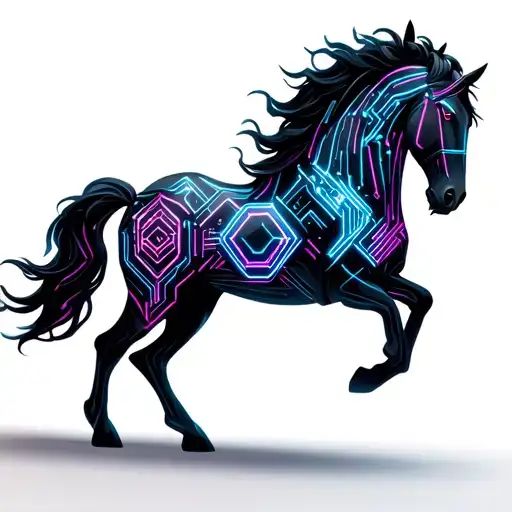 Mustang Horse Head Back High Raising Up Verticaly High Up Scared Or Angry No Clipping