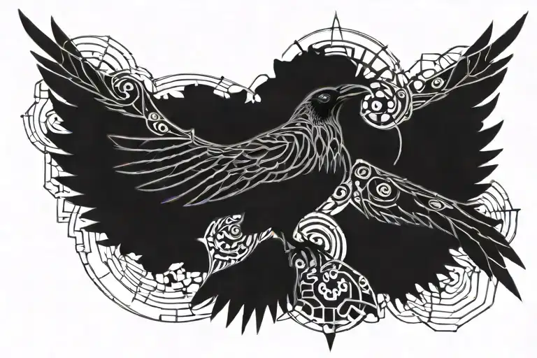 Raven Macabre Forearm