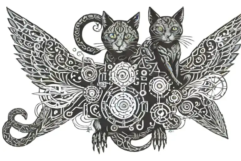 Three Eyed Cat And Winged Monkey