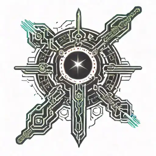 Sword Black Minimalistic