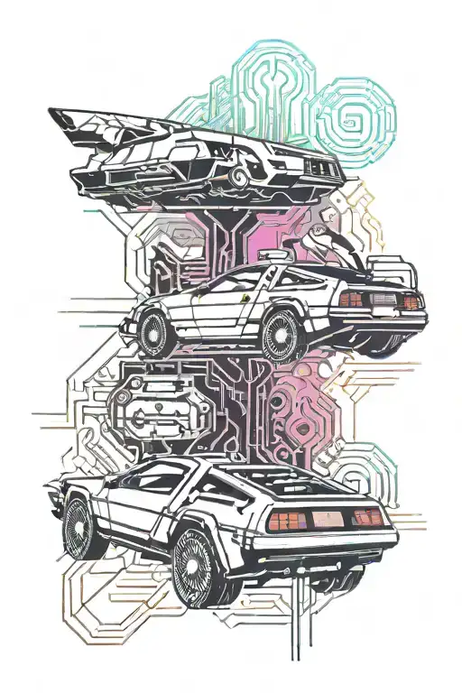 Delorean Cyberpunk