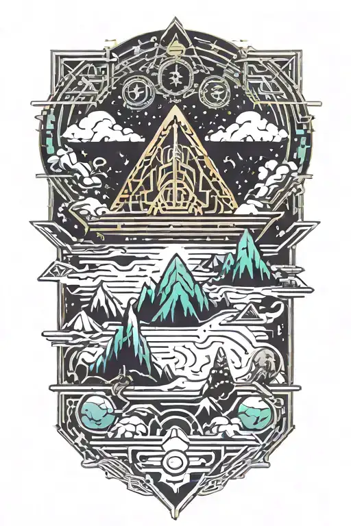 Forrest Mountain And River