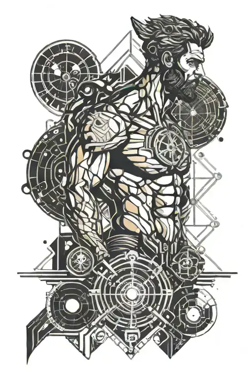 Hercules With Staring Out Into Solar System