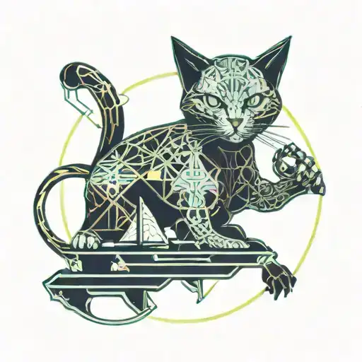 Cat On The Boat Sailing