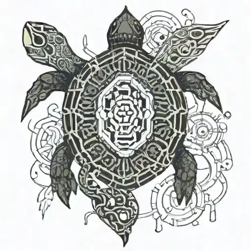 Turtle Flowers Water Fish Hook