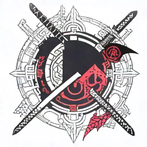 Samurai Sword Over Sharingan
