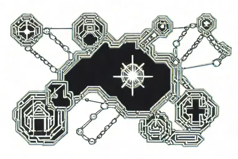 Rosary Beads Intertwined