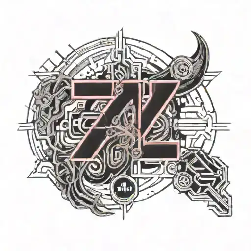 A Demon Holding The Numbers 777