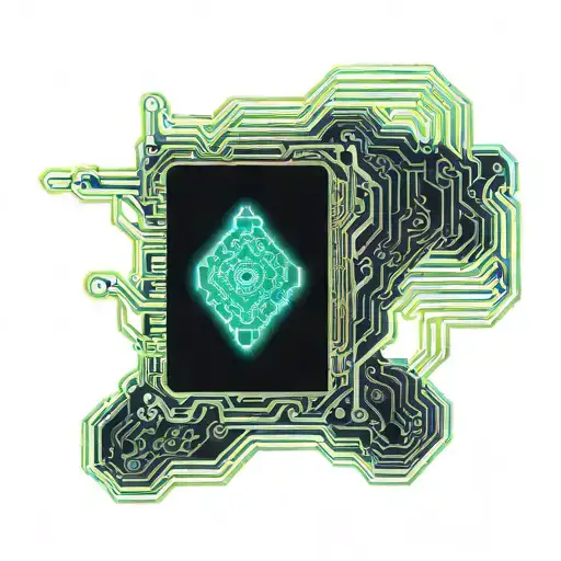 Book With A Motherboard Circuit Cover