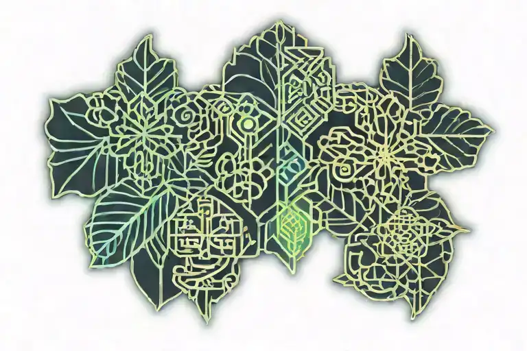 Cloud Japanese Leafs