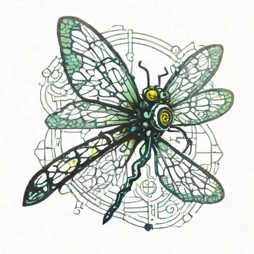 Dragonfly Cyberpunk Inspired