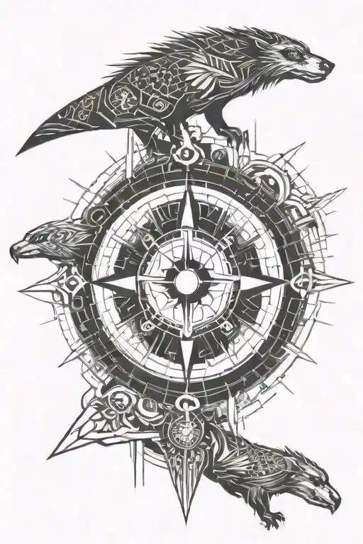 Compass And Honey Badger