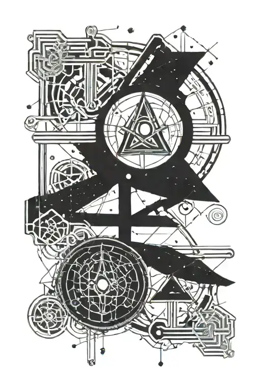 Libra And Aquarius Constellation Merging Together