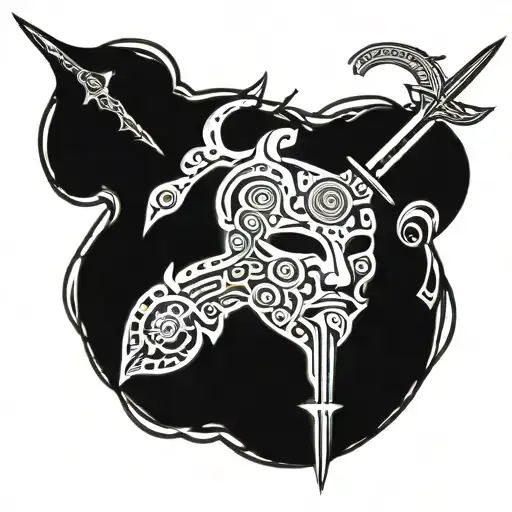 Sword And Theatre Mask