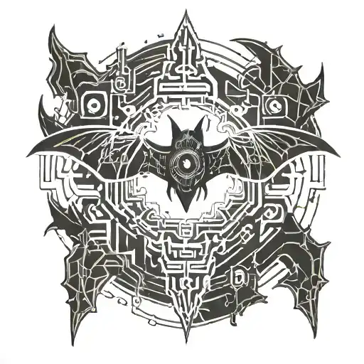 Bat Hanging Upside Down