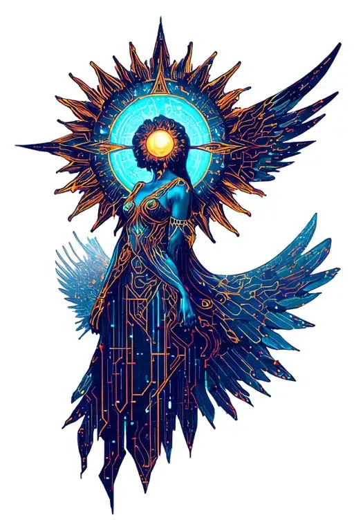 Sun Angel Made From The Sun