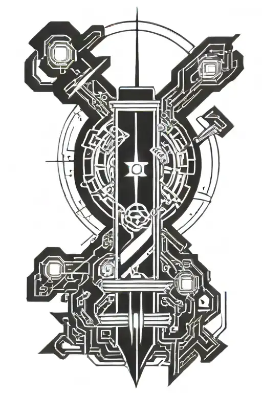 Sword With Large Hand Guard