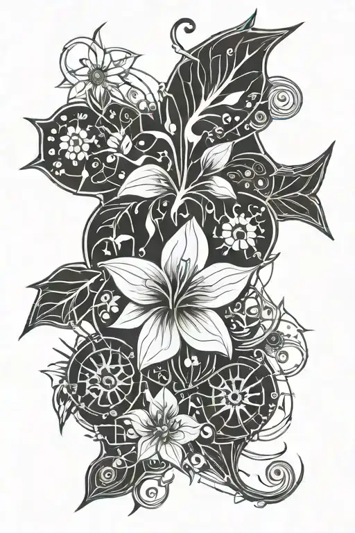 Long Thin Moonflower Vine