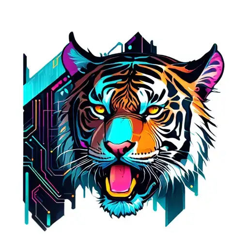 Tiger Thai Tattoo Design Inspired