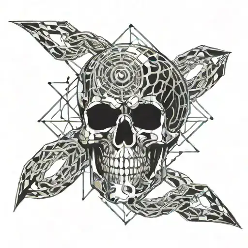 Occult Skull And Snake