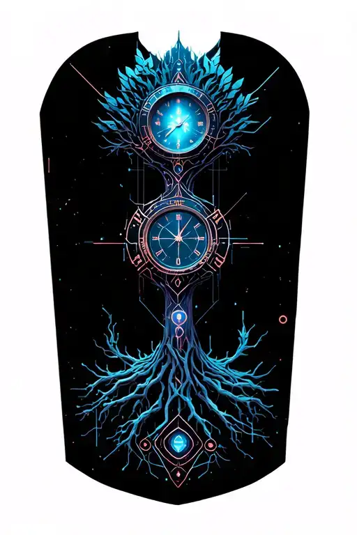 Tree With Time Clock