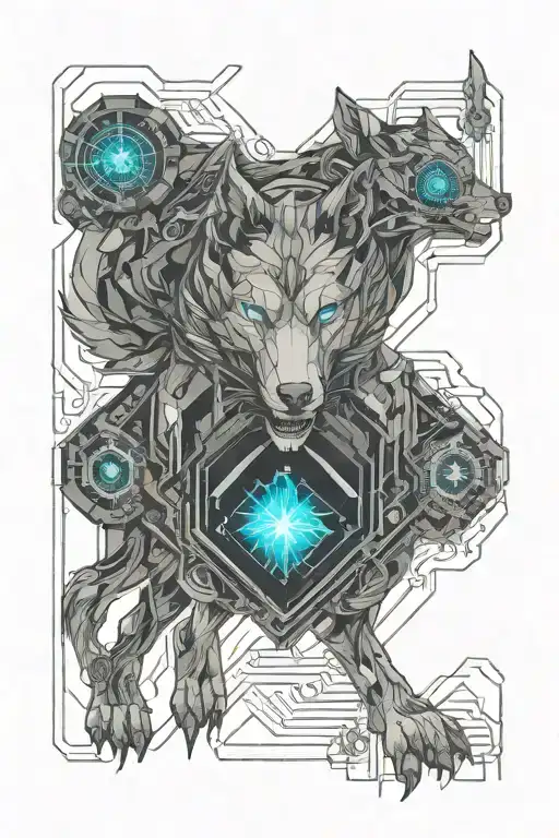 Wolf Running Alongside