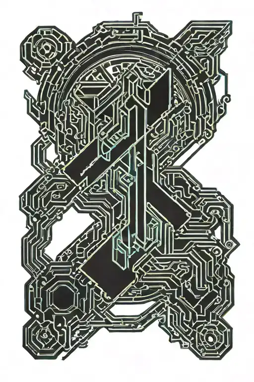 Neon Stick With Black Background