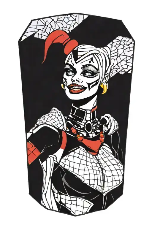 Harley Quinn Attractive Body Hips Waist