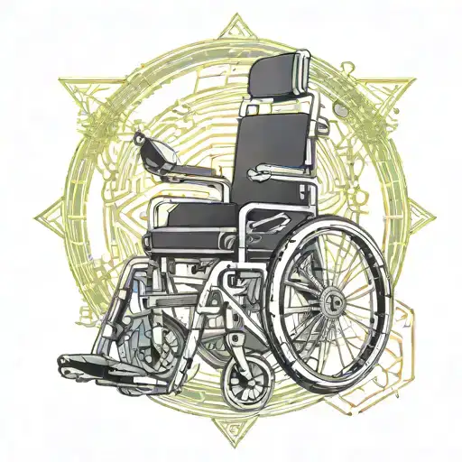 Wheelchair Symbolizing Strength And Resilience
