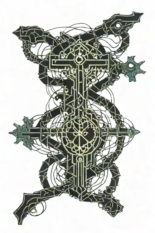 Poison Tree With Rosary Wrapped Loosely