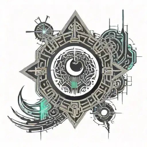 Moon Followed By The Word Saran