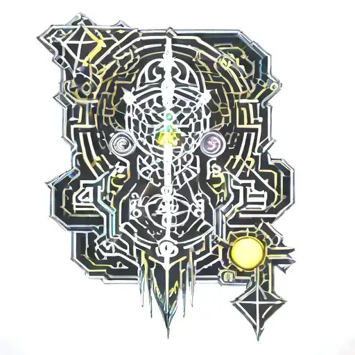 Symmetrical Heart Shape Mixed With Chandelier Design And A Moon Shape As Well