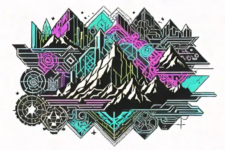 Glacial Mountain Range