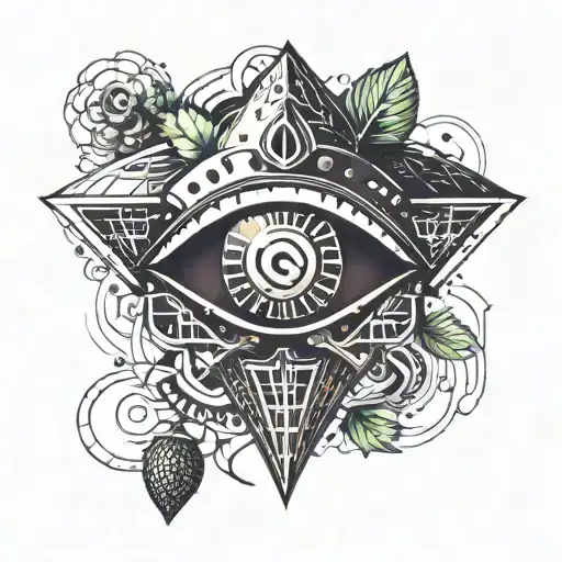 Strawberry With Eye Symbol Integrated