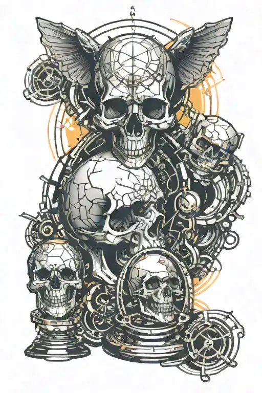 Skull And Hourglass