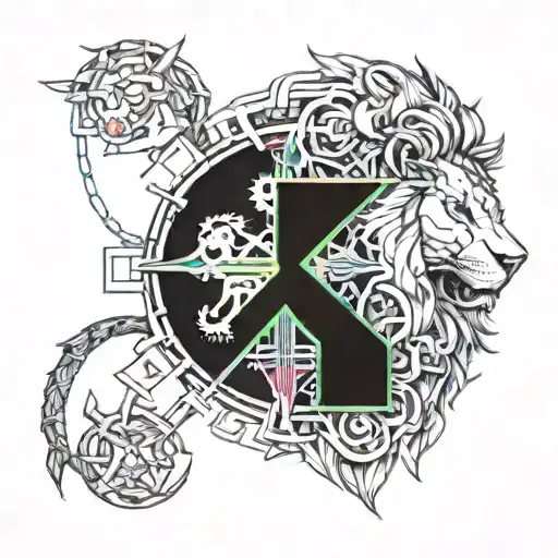 Cross And Lion